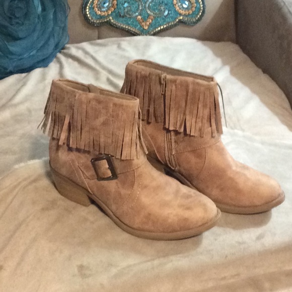 Soda Shoes - Soda Fringe boots